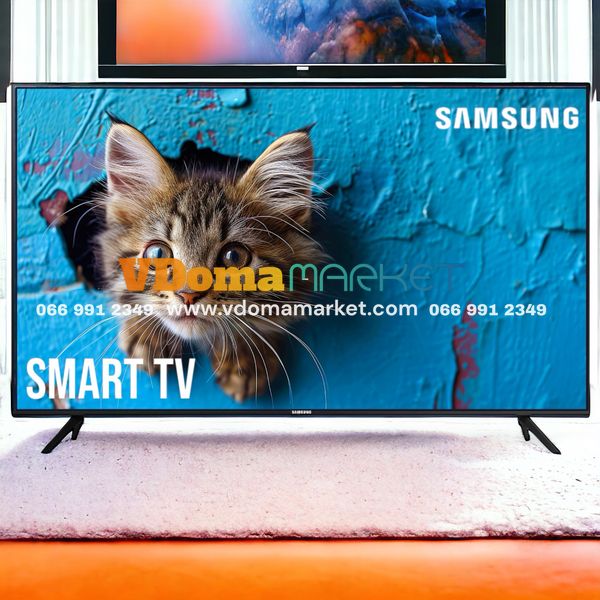 Телевізор SmartTV Samsung 55" дюймів з 4K-UHD, T2 та Wi-Fi